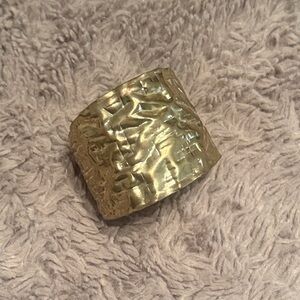 Textured Gold slip on Bracelet